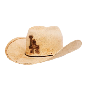Polished Natural Straw Western Cowboy Hat