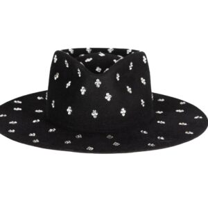 Refined Black Wide Brim Fedora