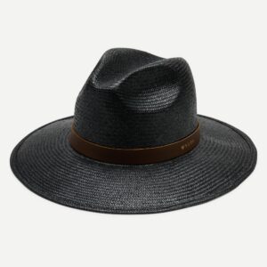 Wren Clean Straw Panama Hat - Black
