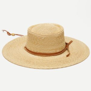 Fable Wheat Straw Panama Hat with Natural Finish