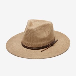 Fern Handwoven Mesh Panama Hat - Tan