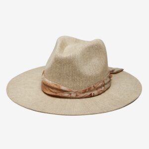 Packable Marlow Panama Hat in Mesh - Camel