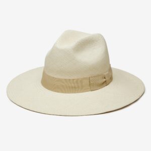 Rhea Braided Straw Fedora Hat - Ivory