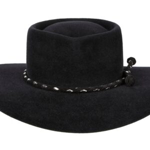 Timeless Black Felt Western Cowboy Hat