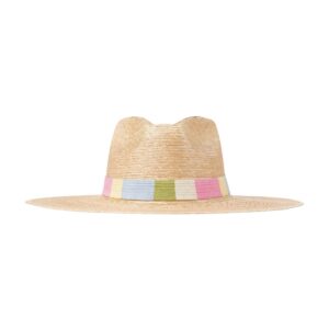 Pastel Stripe Summer Palm Hat
