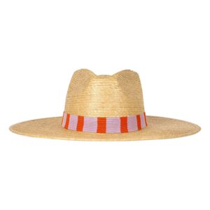 Lavender Red Stripe Palm Hat