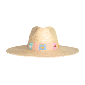 Playful Tile Embroidered Palm Hat