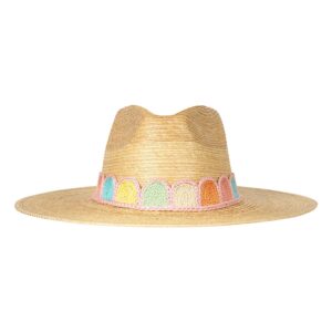 Pastel Scallop Crochet Palm Hat