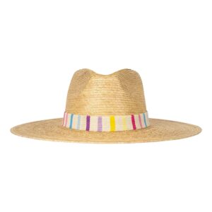 Rainbow Stripe Neutral Palm Hat
